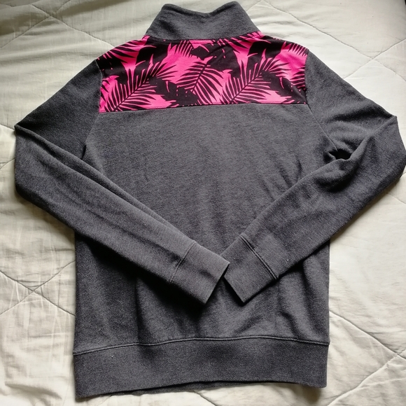 PINK Victoria Secret Tropical Half-zip Sweatshirt Loungewear Athleisure Small - Picture 7 of 7